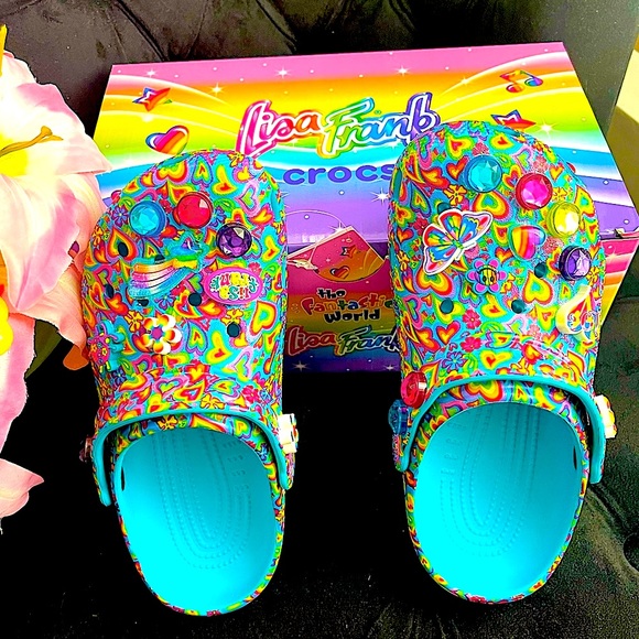 LISA FRANK CROCS 💗💛💜🧡💚💙❤️ - Picture 8 of 11